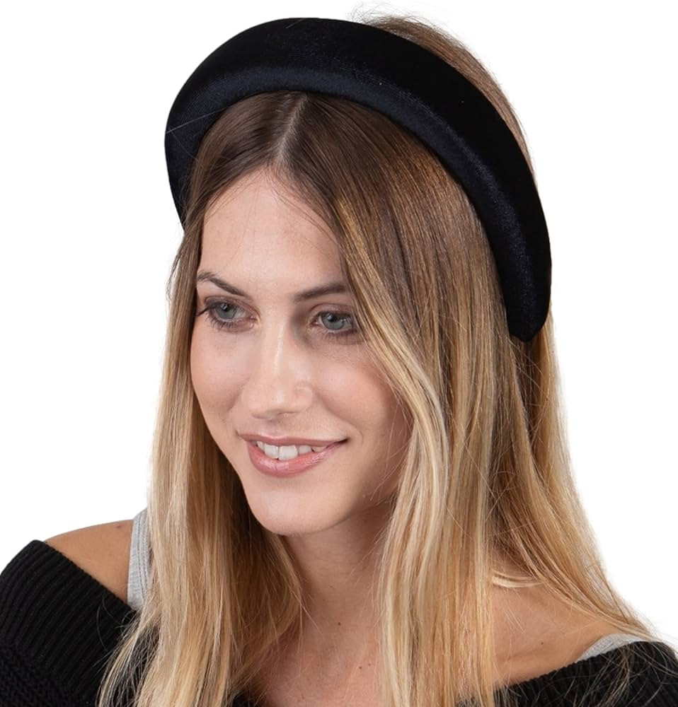 Padded Headband for Women - Puffy Headband, Velvet Feel Padded Headbands for Women - Stylish, Tre... | Amazon (US)