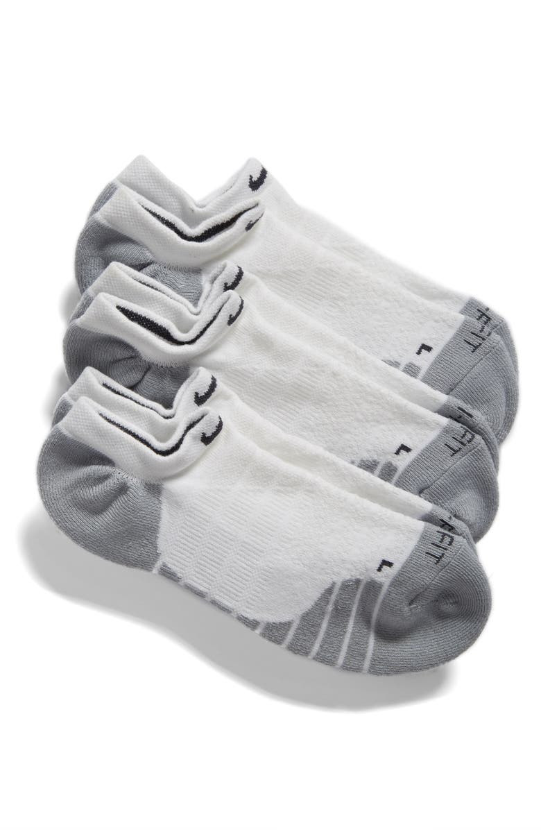 3-Pack Dri-FIT Cushion No-Show Socks | Nordstrom
