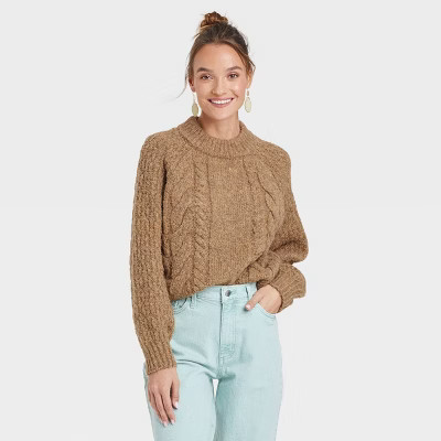 Women's Mock Turtleneck Pullover Sweater - Universal Thread™ | Target