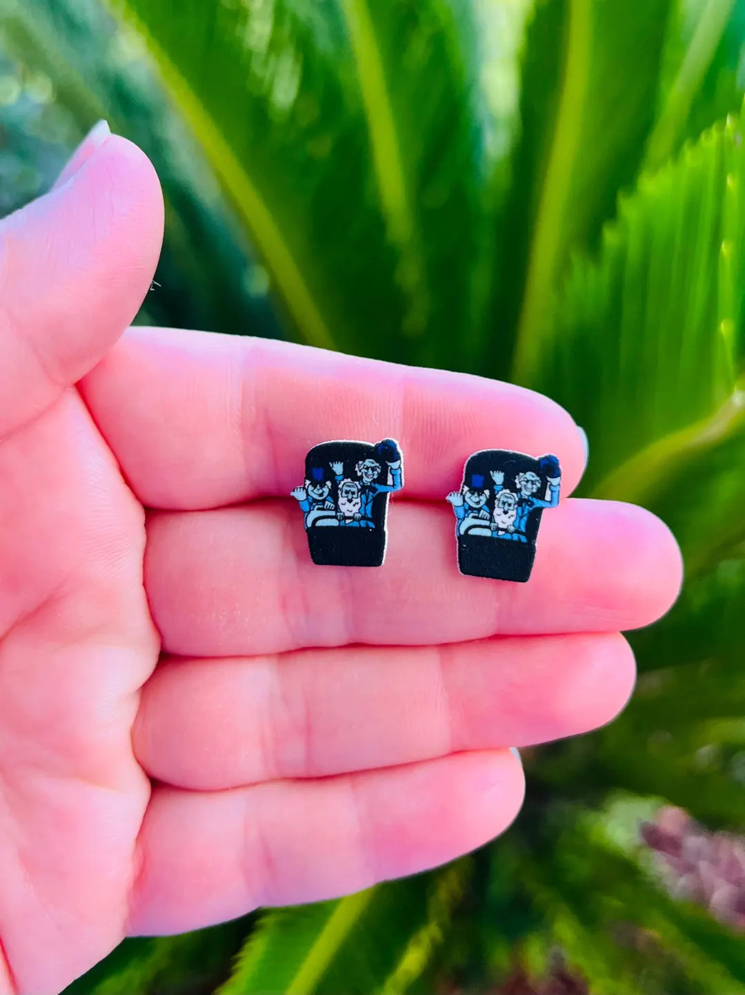 Doom Buggy Earrings/haunted Mansion Wallpaper/magic Kingdom/halloween/handmade to Order/stud Earr... | Etsy (US)