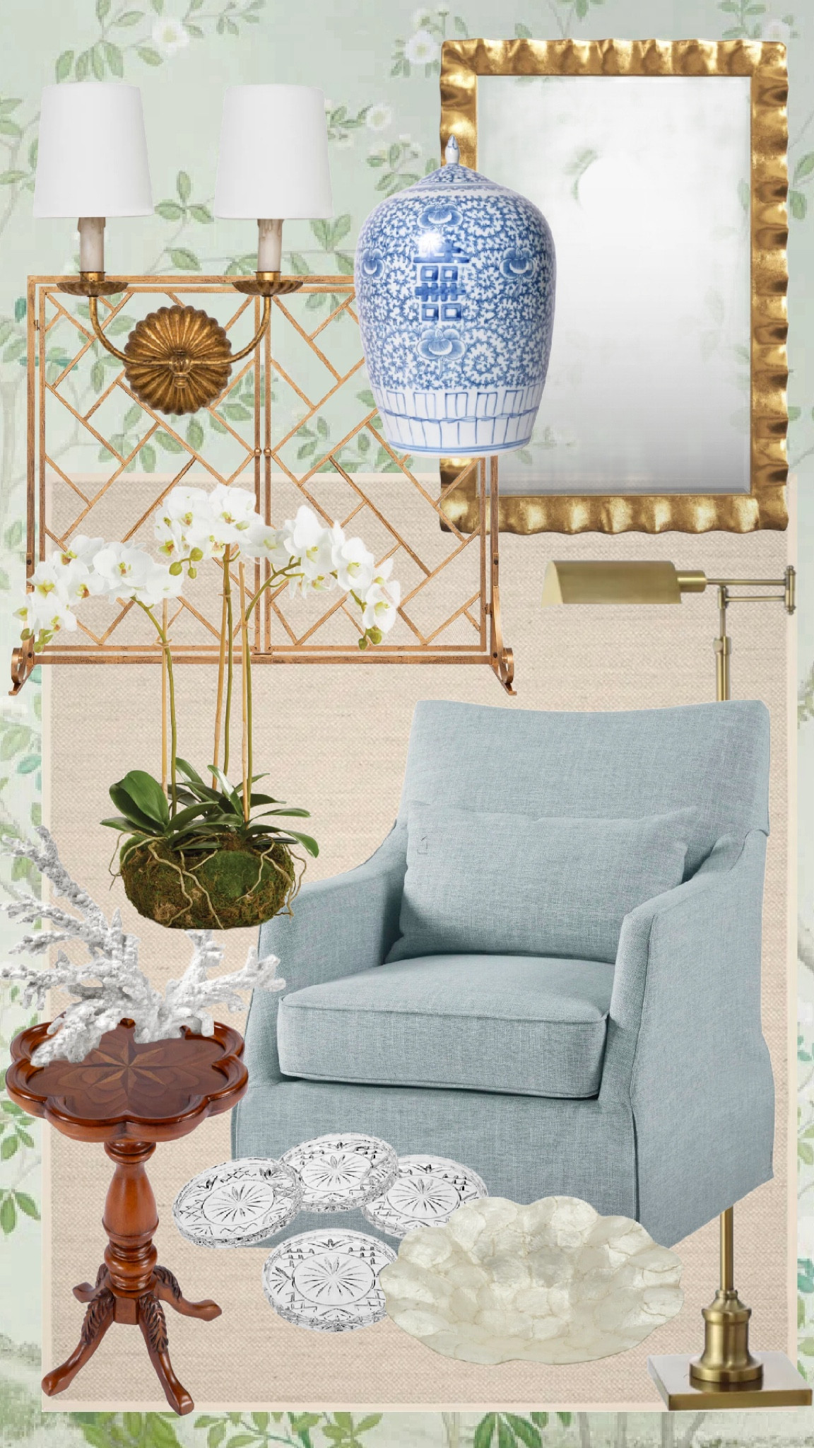 Way Day is back on October 5th! Shop Way Day in-store and online with free shipping and up to 80% off from 10/5-10/7! 
#wayfairpartner #wayfair #wayday @wayfair #LTKxWayDay

Fireplace screen, sconces, orchid, side table, floor lamp, gold ruffle mirror, mirrors, grandmillennial, traditional, ginger jar, home decor, lamps, sisal rug, blue and white, chinoiserie, table, flower vase, living room chair 