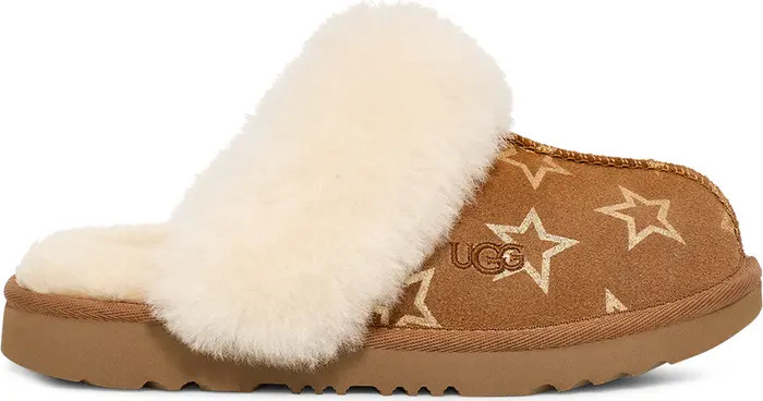 UGG® Kids' Cozy II Iridescent Stars Genuine Shearling Slipper | Nordstrom | Nordstrom