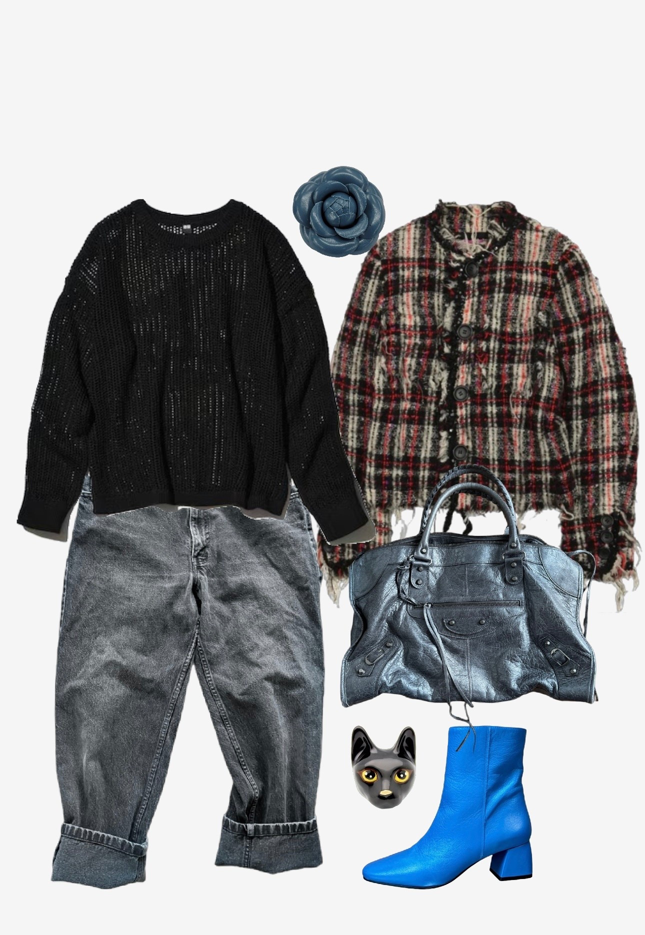 Finally out of loungewear. 
Jeans, bag, and jacket are all secondhand/vintage.

#LTKOver40 #LTKootd