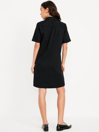 Button-Down Mini Shirt Dress | Old Navy (US)