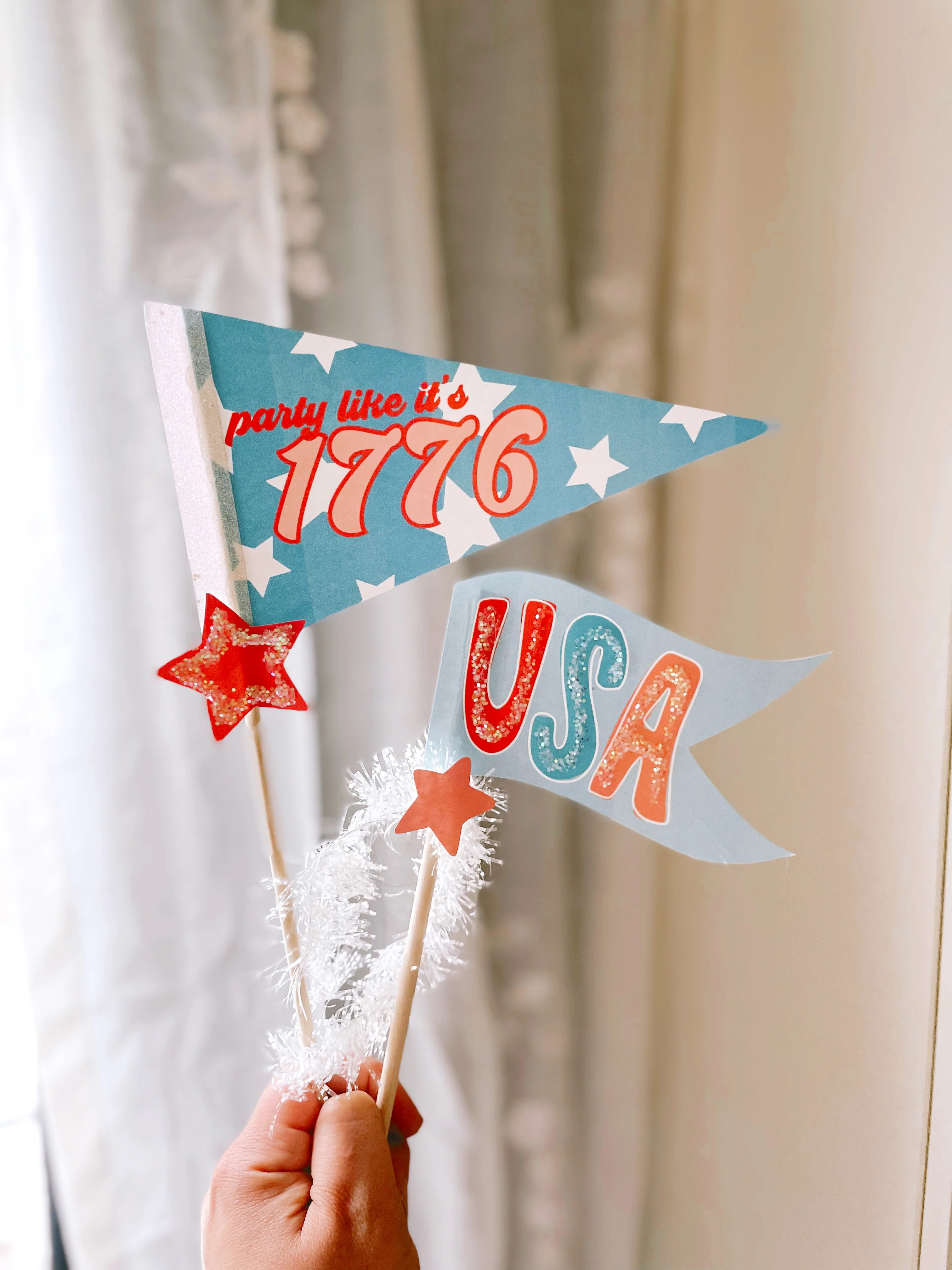 Party like it's 1776 | Printable tags | The Letter Vee