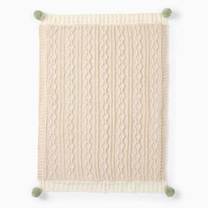 Cozy Cable Knit Baby Blanket | West Elm (US)