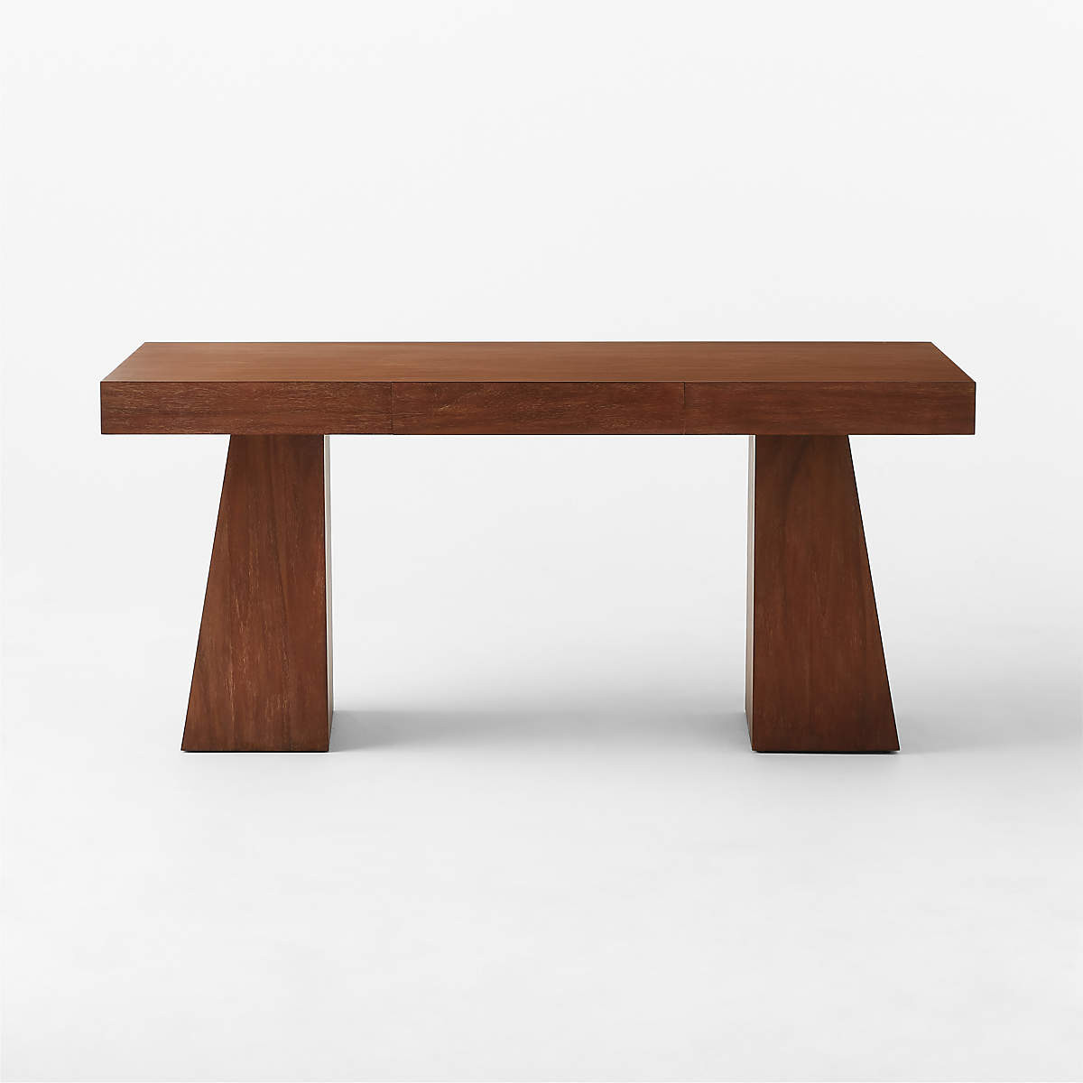 Ridge Black Wood Desk with Drawer + Reviews | CB2 | CB2