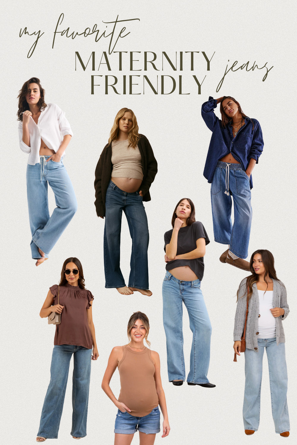 If you’re pregnant and struggling to find jeans that actually fit and still feel cute… this is your sign 🤍 These maternity-friendly jeans are the kind you’ll reach for every single day—soft waistbands, bump-friendly fits, and styles that don’t scream “maternity.”From relaxed wide-leg denim to easy everyday pairs you can dress up or down, these are perfect for staying comfortable while still feeling like yourself through every trimester. Trust me, once you find a good pair, you won’t go back. Saving you the trial-and-error—these are the ones worth it 👌 

 #LTKmomlife #LTKBaby #LTKBump