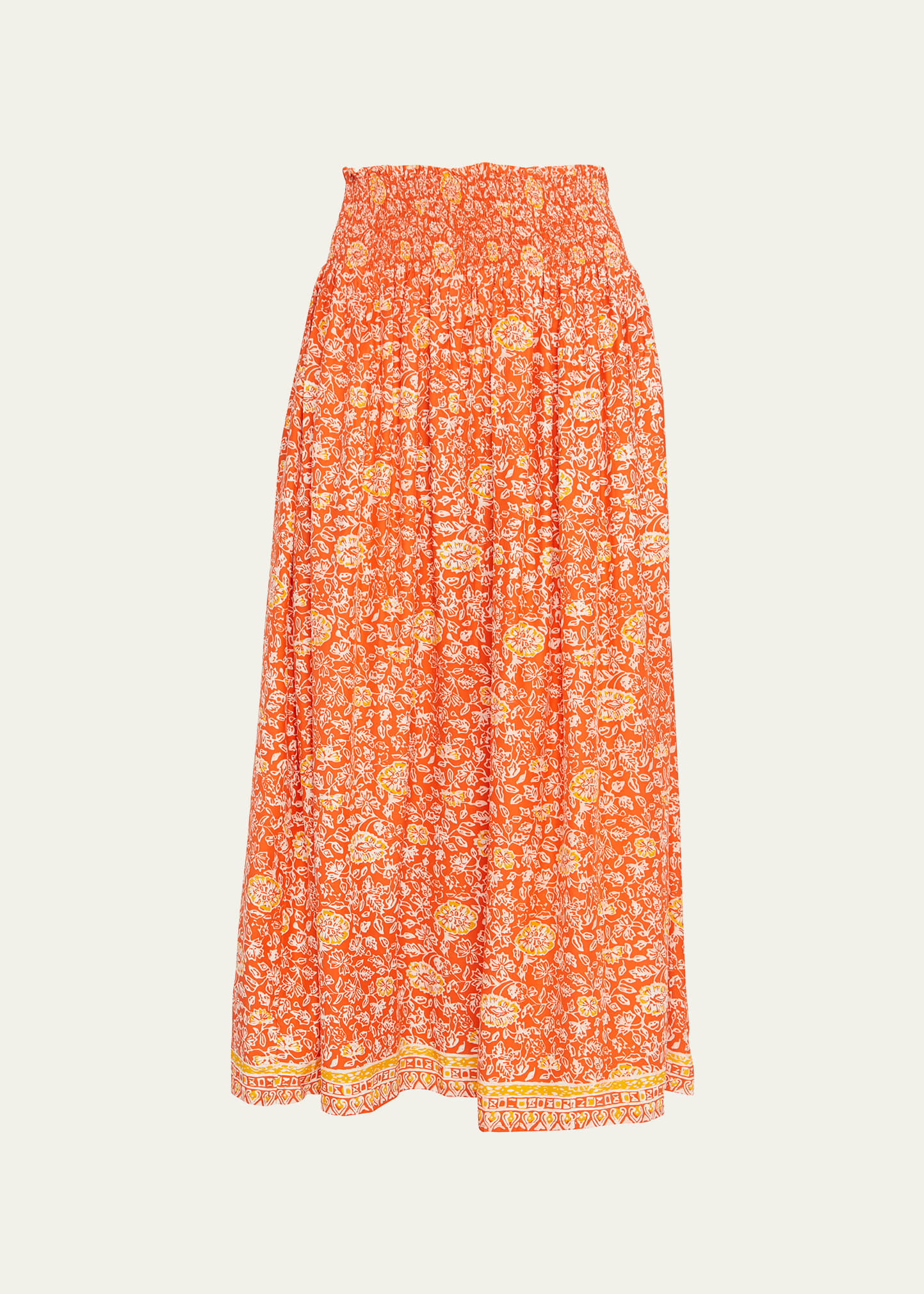 Bella Floral Maxi Silk Skirt | Bergdorf Goodman