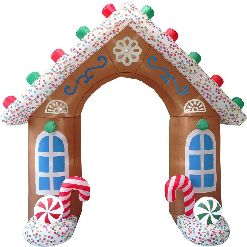 8ft Inflatable Gingerbread Arch w/ Arch | Shop Simon