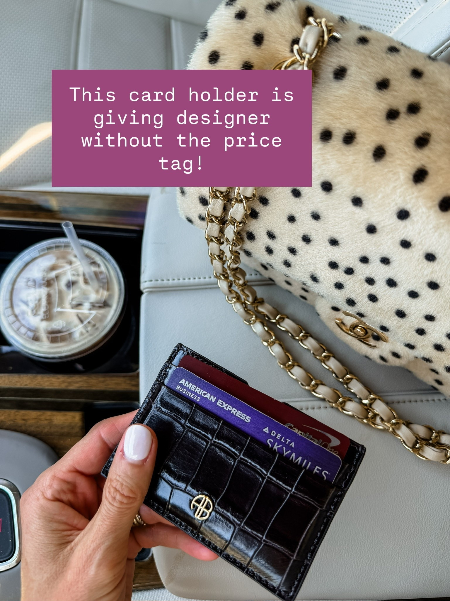 Always needing a good card holder! Love the embossed texture of this one too!

Loverly Grey, card holder, wallet, purse