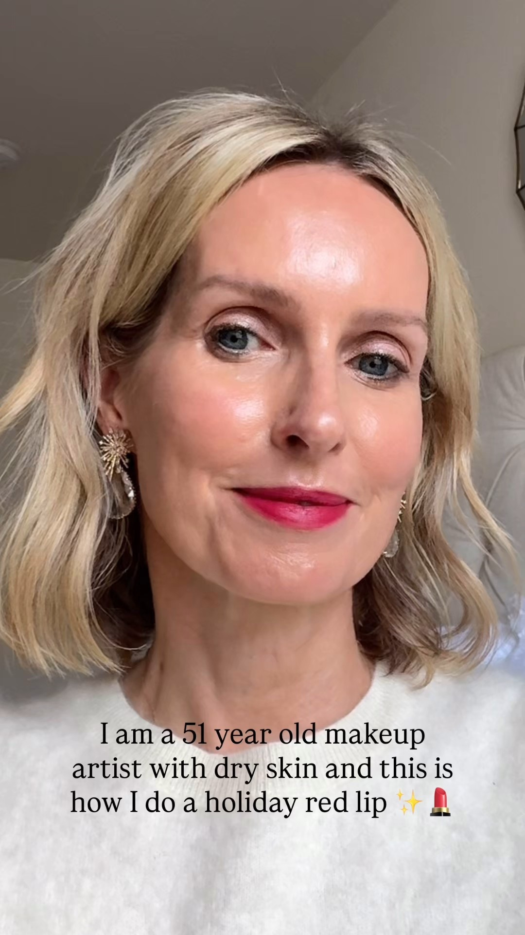 At 51, with dry and mature skin, skin prep is everything — especially when you’re wearing a holiday red lip. Use code SAVEGIFTS at Sephora  for 20% off and 30% off Sephora Brand.
I focus on perfectly hydrated, glowing skin with minimal makeup so the lip can shine.
Pro tip: skip the blush. It keeps the look modern, clean, and lets the red take center stage. 💄✨
And if you don’t want a full bold lip, try a red balm or gloss instead — it’s softer, effortless, and still festive.
If you’ve been nervous to try a red… this is your sign. You can wear it — and look incredible doing it.

 COLOR USED:

Foundation - 305N
Minimalist - Bisque
Shadow Color - Glacé
Liner Color - Bronzer
Lip color - Power

#over40beauty #matureskinmakeup #holidaymakeuplook #redlipseason #over50beauty #midlifemakeup #makeupartisttips #beautyforwomenover40

#LTKOver40 #LTKHoliday #LTKBeauty