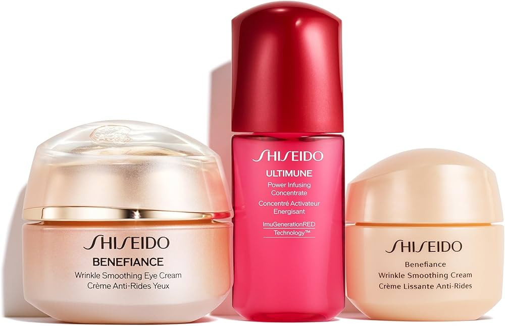 Shiseido Wrinkle Smoothing Eye Care Set - Includes Benefiance Wrinkle Smoothing Eye Cream (15mL),... | Amazon (US)