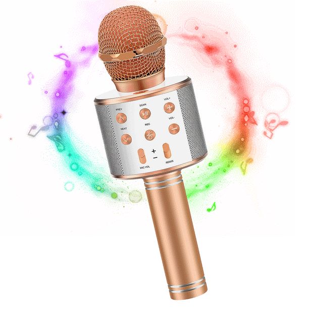 Wireless Bluetooth Karaoke Microphone, 4 in 1 Handheld Mic Speaker Machine Kid Adult Fit for Andr... | Walmart (US)
