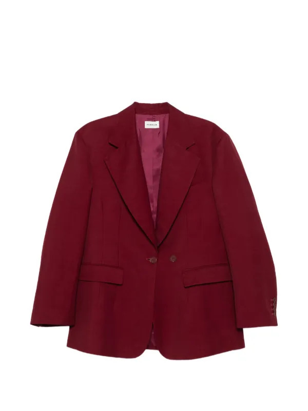 P.A.R.O.S.H. Notched Lapel Blazer | Red | FARFETCH UK | Farfetch Global