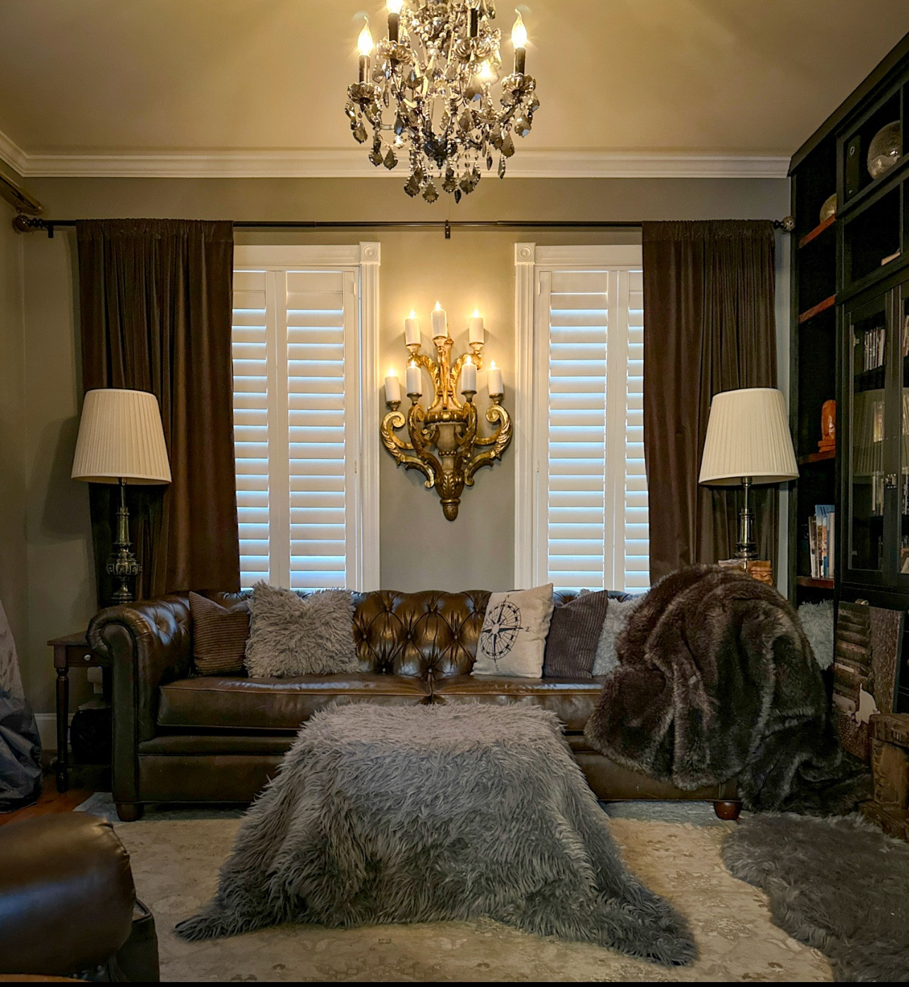 We get lots of questions on our Chesterfields and we LOVE them.  We’ve had them for about 8 years and they just get softer and more supple with time, like any good leather.
It’s a classic piece that won’t ever die: and the matching chair?  The ultimate dad chair.  That happens to be beautiful too 😍

#LTKStyleTip #LTKHome #LTKVideo