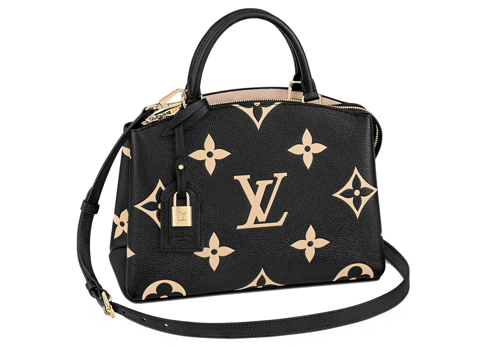 Women's Louis Vuitton Petit Palais Empreinte Leather in Black/Beige | StockX