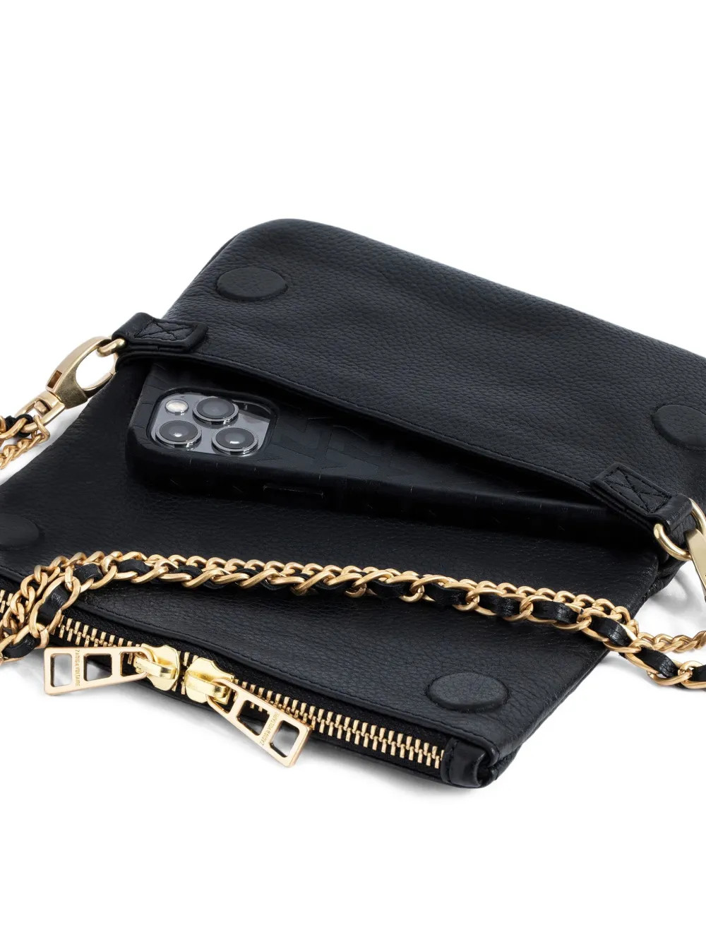 Zadig&Voltaire Rock Nano Clutch Bag | Black | FARFETCH | Farfetch Global