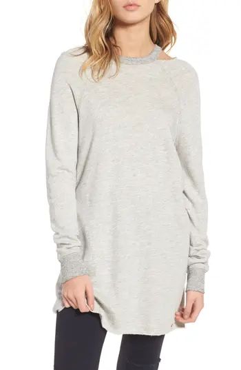 Women's N:philanthropy Porter Distressed Sweatshirt Dress | Nordstrom