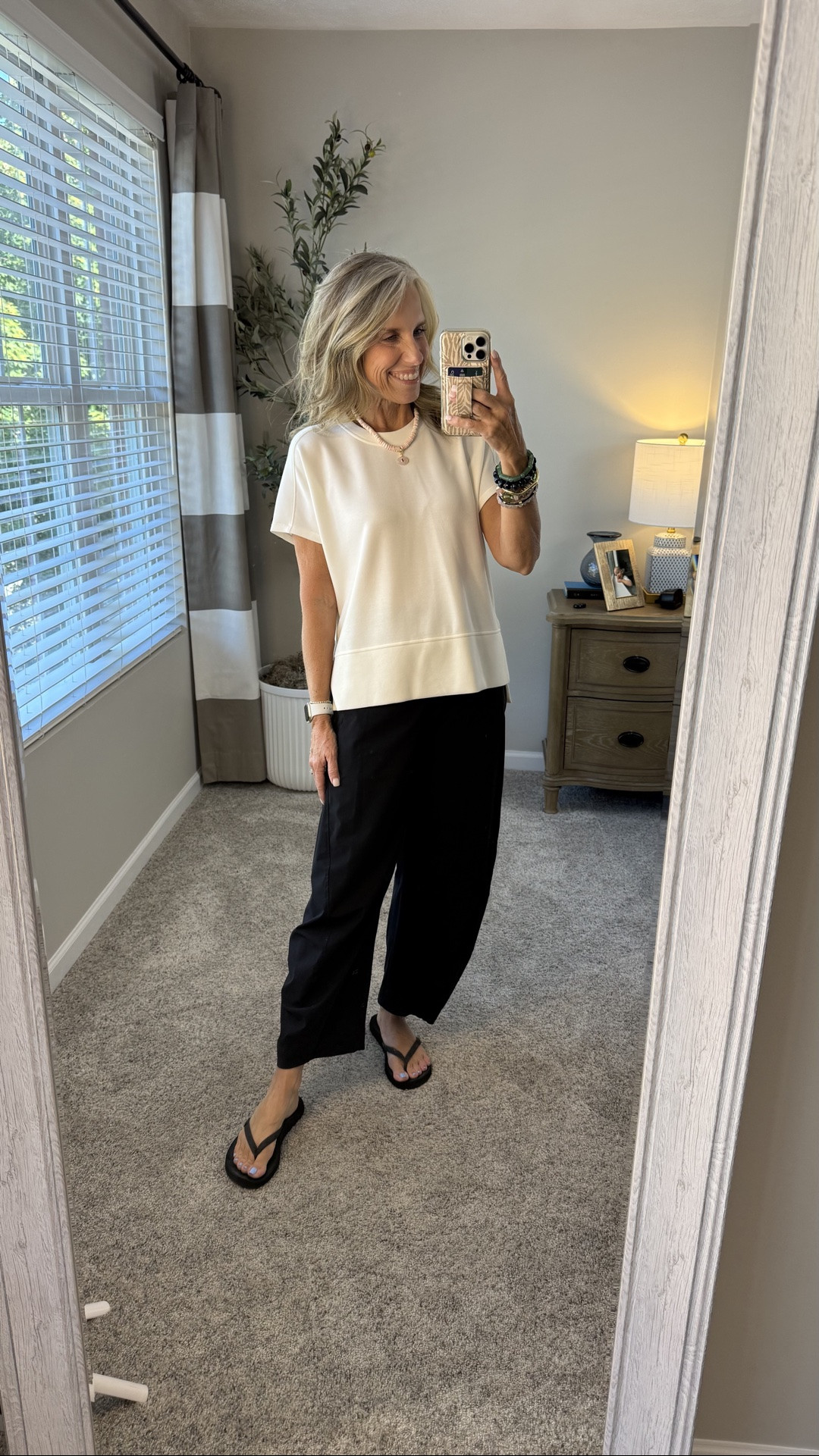 @Ruti pants and @Spanx AirEssentials tee for the perfect WFH look. Use code LISAXSPANX for 15% off your first purchase 
4 pants/small top 
Use COAST20 on Allie + Bess

#LTKootd #LTKgrwm #LTKOver40
