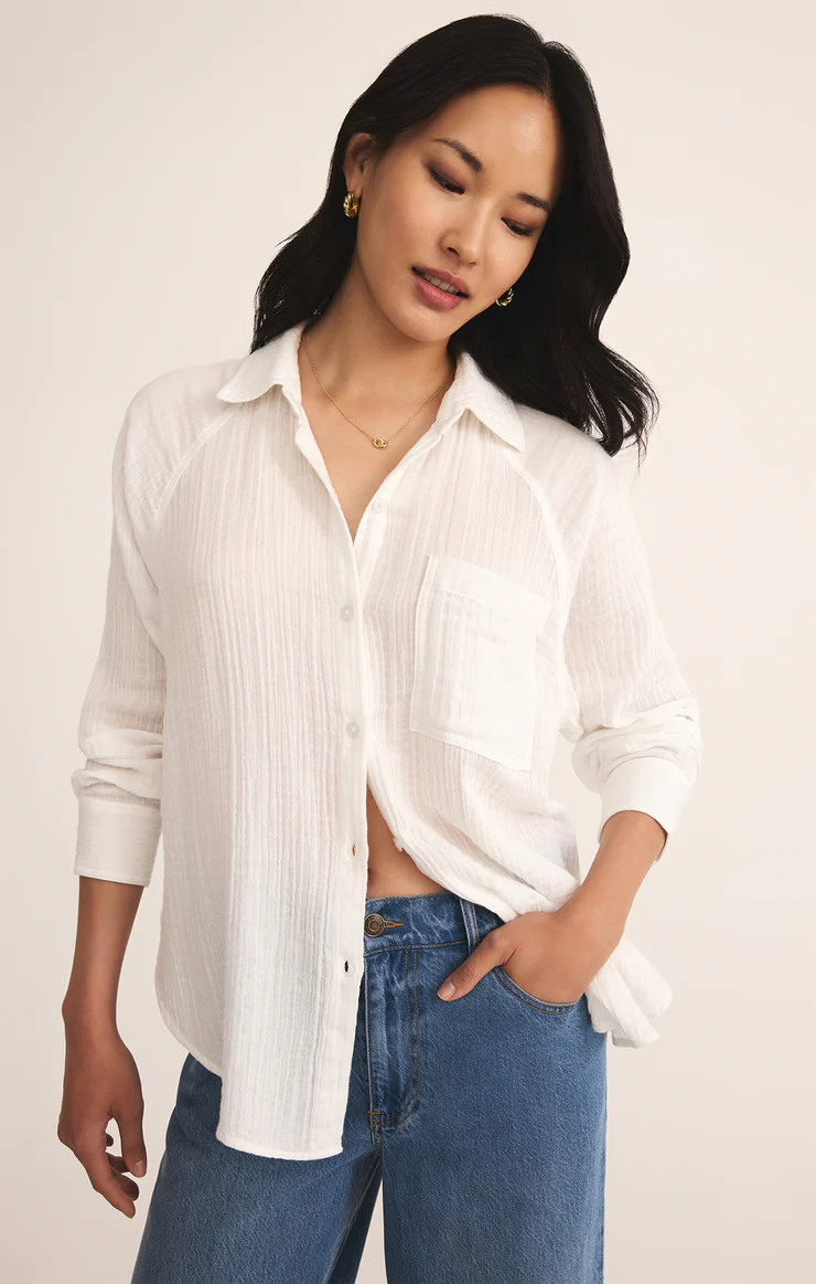 Perfect Airy Gauze Button Up | Z Supply