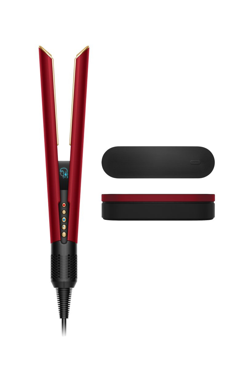 Dyson Airstrait™ dryer and straightener (Red velvet/Gold) | Dyson UK
