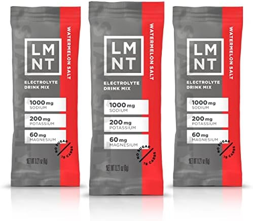 LMNT Zero Sugar Electrolytes - Watermelon Salt | Drink Mix | 30-Count | Amazon (US)
