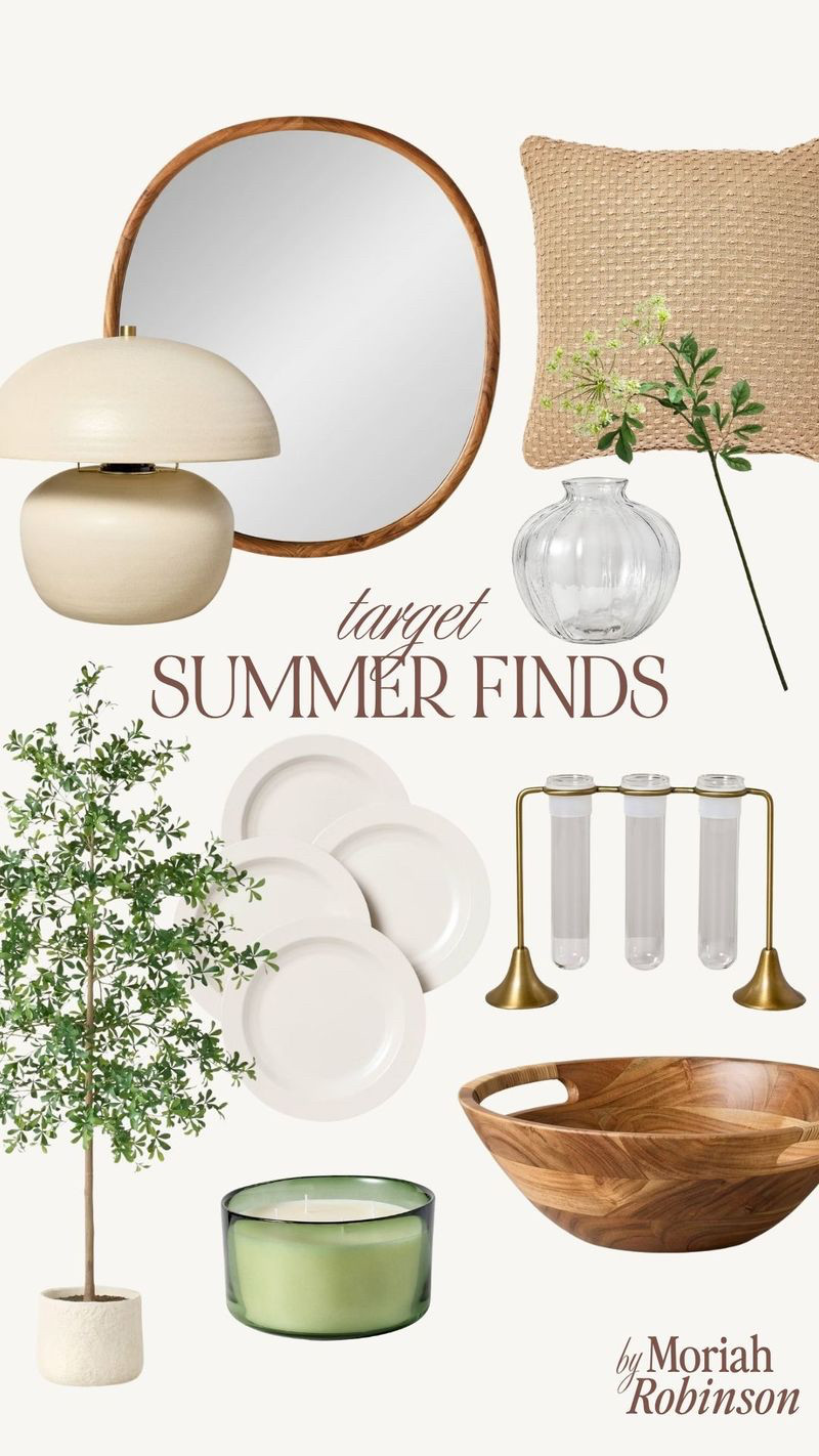 Target summer finds are too good right now! So many chic neutral pieces that look way more expensive than they are. Loving all the natural textures and easy decor updates for summer. 

 #LTKmomlife #LTKSeasonal #LTKHome