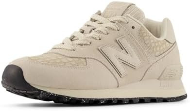 Amazon.com | New Balance Women's 574 V2 Sneaker, White/Bone, 8 B | Fashion Sneakers | Amazon (US)
