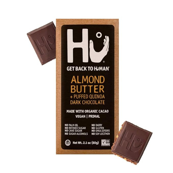 Hu Chocolate Bars | 8 Pack Almond Butter Puffed Quinoa Chocolate | Natural Organic Vegan, Gluten ... | Amazon (US)