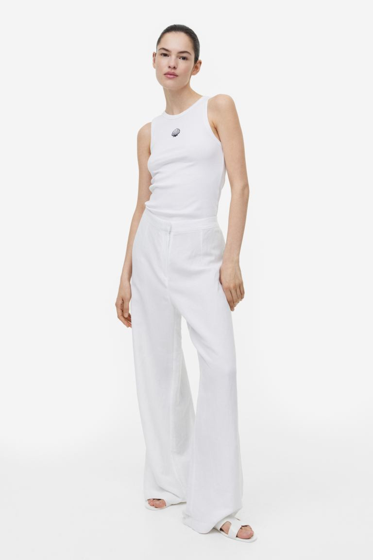 Ribbed vest top | H&M (UK, MY, IN, SG, PH, TW, HK)