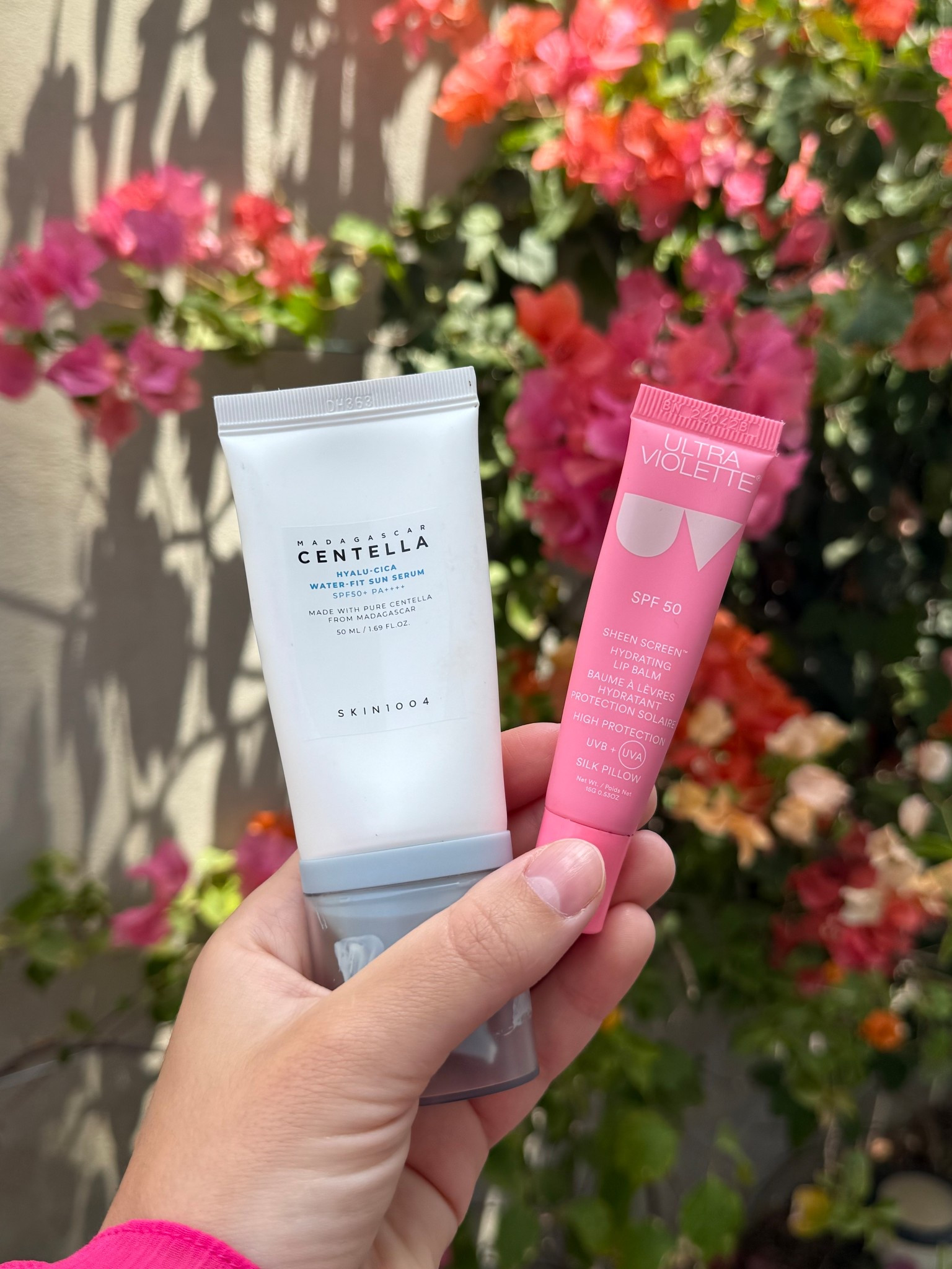 Summer essentials - Korean sunscreen (the best sunscreen I’ve ever used - lovely healthy glow, so moisturising it literally lasts all day even when I forget to reapply, doesn’t rub off into pieces like other sunscreens I’ve used). SPF 50 lip balm with a lovely glow, not sticky and stays on for a very long time! 

#LTKtravel #LTKsummer #LTKbeauty