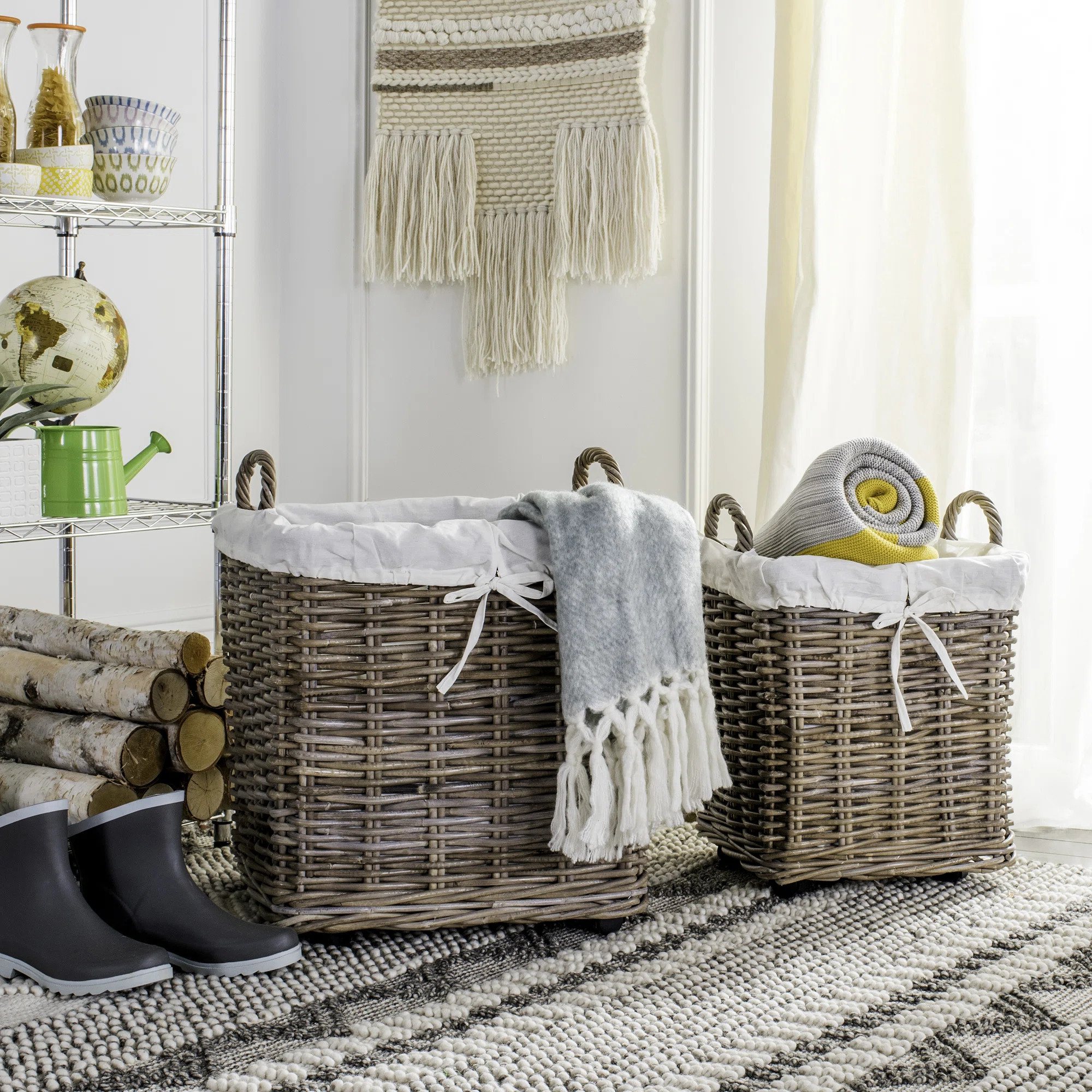 Rosalind Wheeler Wicker Basket | Wayfair North America