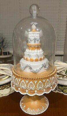 Martha Stewart Wedding Cake Under Glass Cloche 14” Tall  NWT  | eBay | eBay US