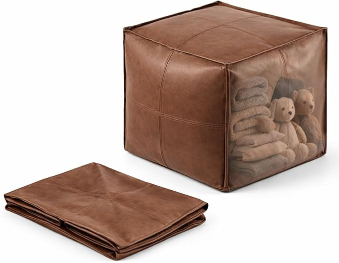 Amazon.com: SOFTSOUL DIY Fillable Storage Ottoman – Stuff with Clothes, Blankets or Toys to Cre... | Amazon (US)