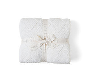 Barefoot Dreams CozyChic Diamond Weave Blanket "" x 60 | QVC