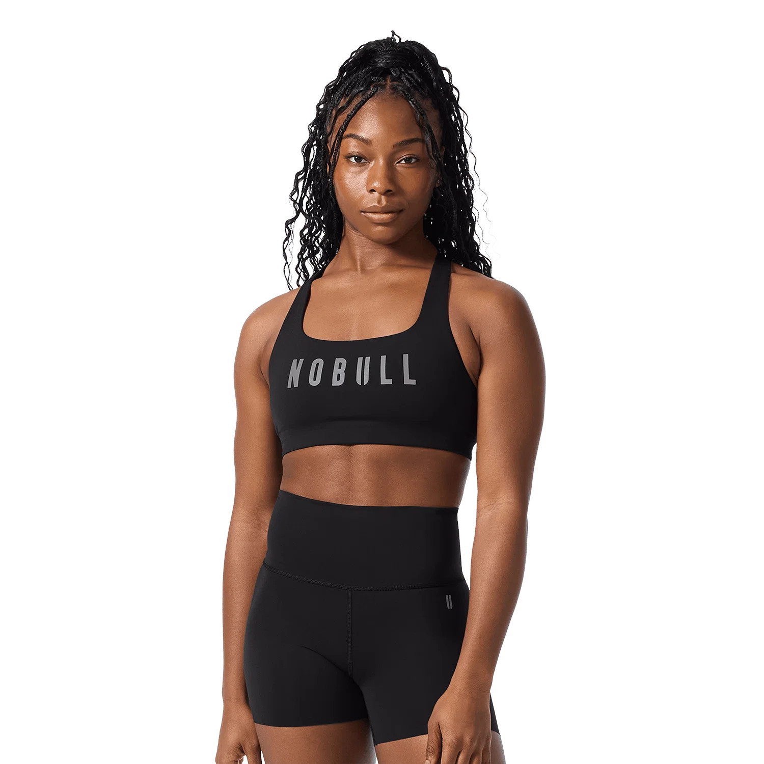 Black NOBULL Drive Racerback Sports Bra | NOBULL | NOBULL