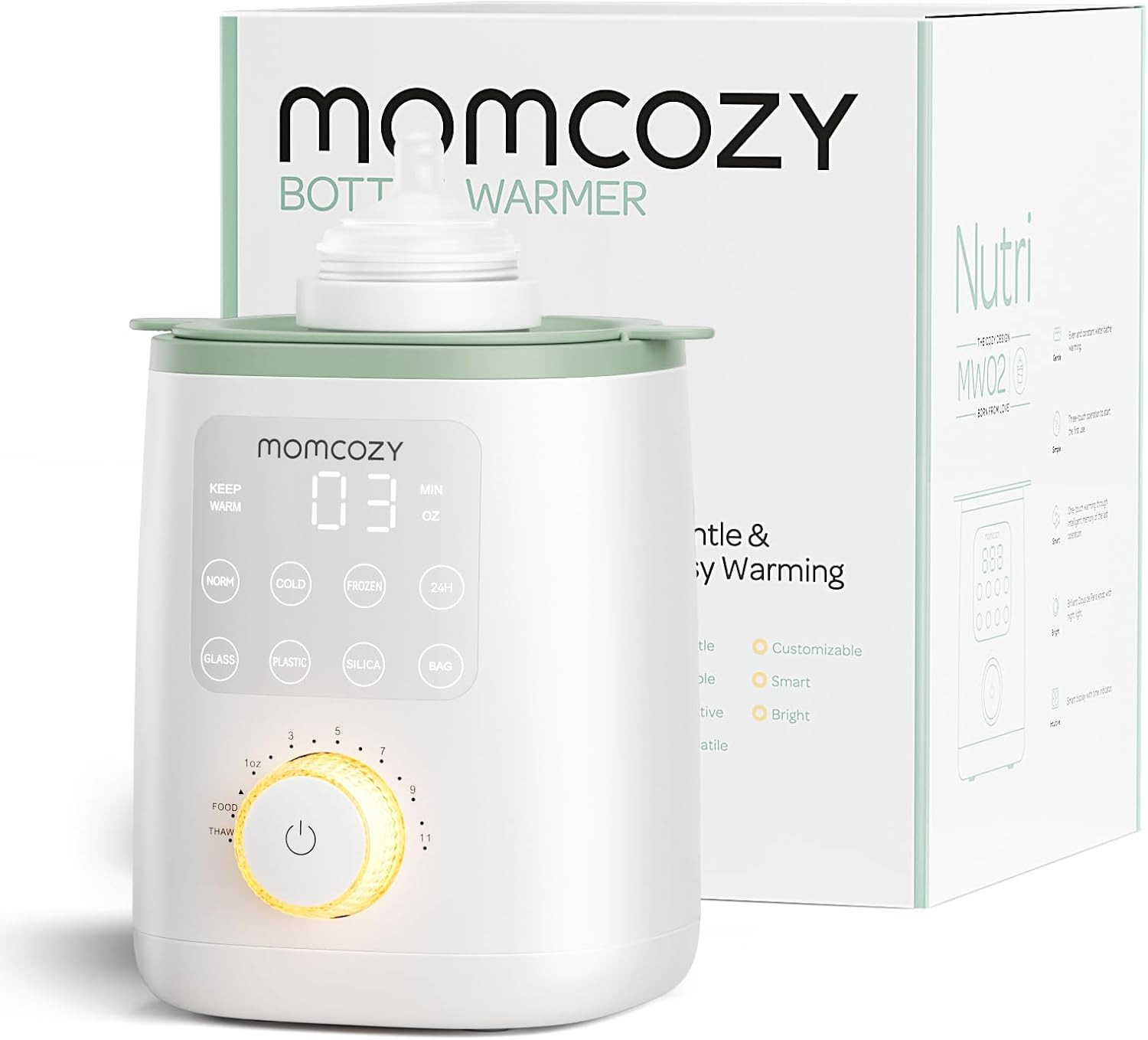 Momcozy Nutri Bottle Warmer, 9-in-1 Baby Bottle Warmer with Night Light, Accurate Temperature to Preserve Fullest Nutrients in Breast Milk, Bottle Warmers for All Bottles with Breastmilk or Formula | Amazon (US)