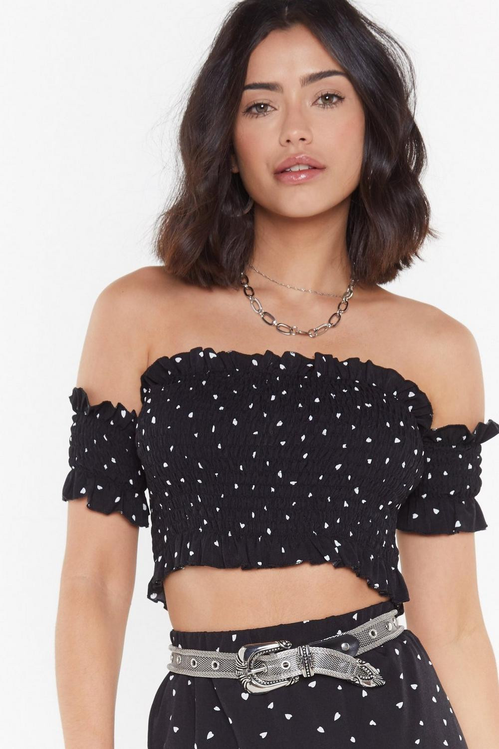 Heartbreaker Shirred Crop Top | NastyGal (US & CA)