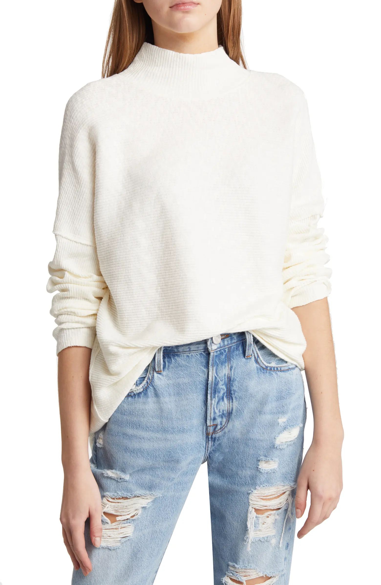Free People Casey Rib Tunic Sweater | Nordstrom | Nordstrom
