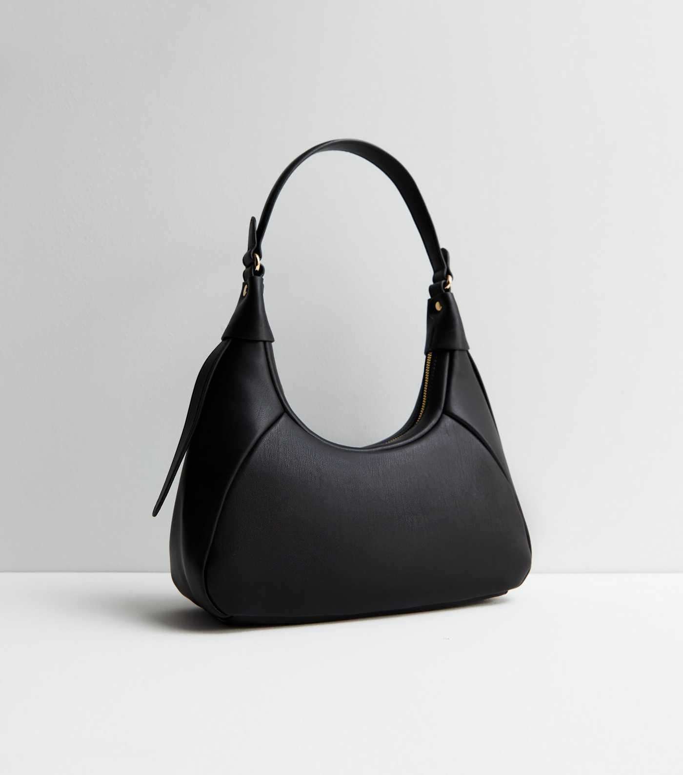 Black Leather-Look Mini Shoulder Bag
						
						Add to Saved Items
						Remove from Saved Item... | New Look (UK)
