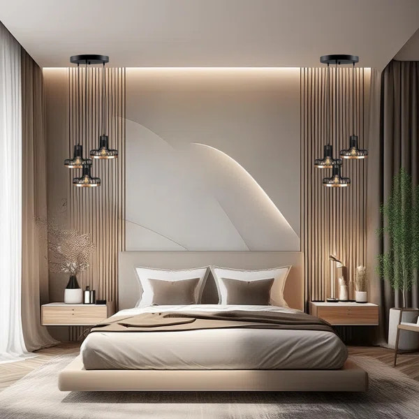 Adjustable Height 3 Lights Metal Body Cage Cluster Pendant | Wayfair North America