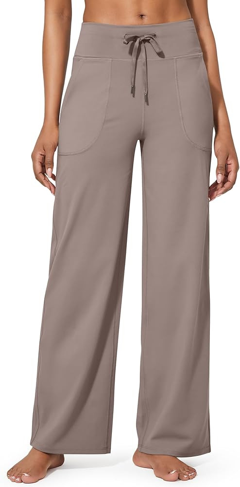 G4Free Wide Leg Pants for Women Yoga Pants High Waist Sweatpants with Pockets Stretch Lounge Pant... | Amazon (US)