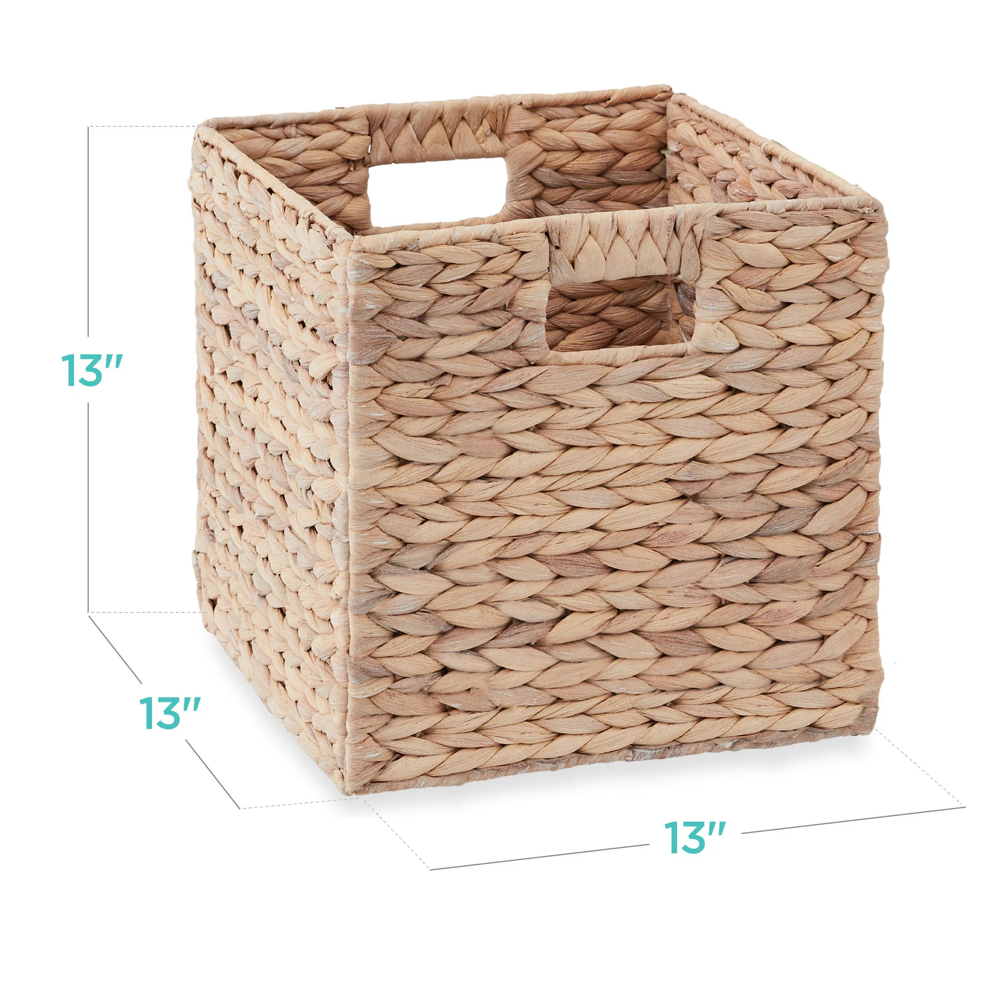Hyacinth Storage Baskets, 5 Multipurpose Collapsible Organizers w/ Inserts | Wayfair North America