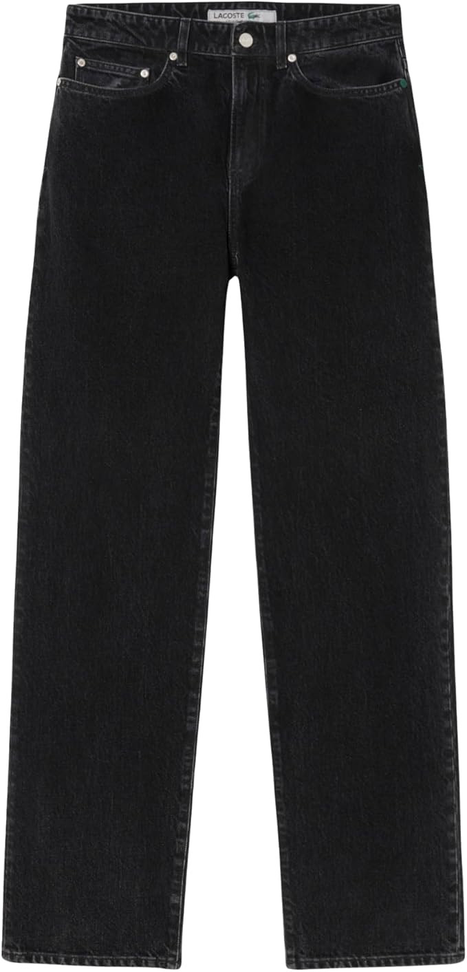 Lacoste Men's Five Pocket Straight Cut Indigo Jeans | Amazon (US)