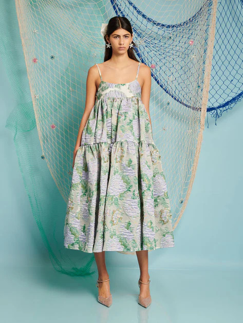 DREAM Ashore Floral Jacquard Midi Dress | Sister Jane (UK)