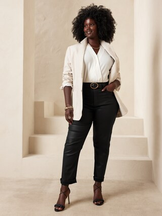 Curvy Slim Coated Jean | Banana Republic Factory