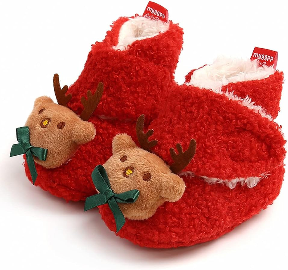 Baby Booties Infant Newborn Boys Girls Slippers Warm Crib Sock Shoes Indoor First Walkers Prewalk... | Amazon (US)