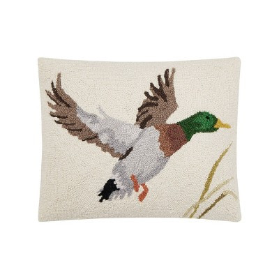 Camp Wandawega for Makers Collective Mallard Hooked Throw Pillow: Vintage Style, Wool & Canvas, Z... | Target