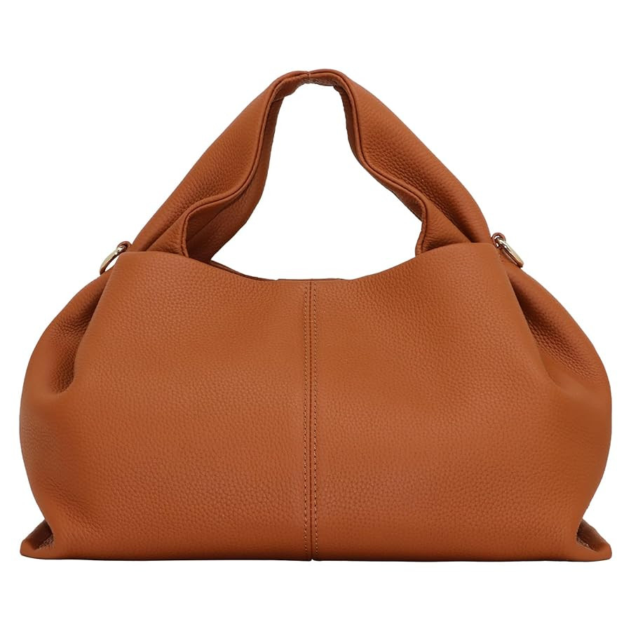 Genuine Leather Retro Shoulder Crossbody Bag for Women, Chic Dumpling Bag and Cute Cloud Handbag ... | Amazon (US)